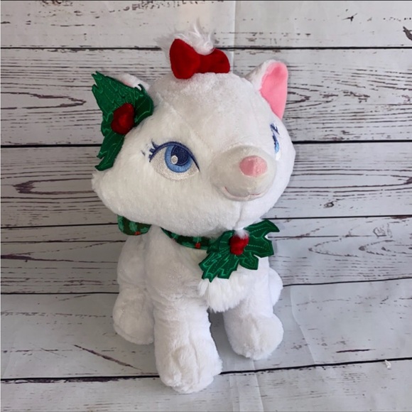 Disney Store Exclusive Christmas Holiday MARIE 11" Plush Aristocats Super Soft - Picture 2 of 6